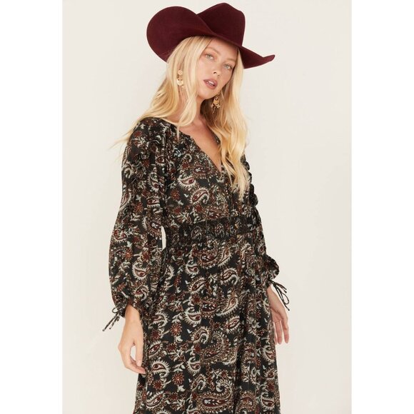 Cleobella Corrine Midi Dress in Avalon Block Print Sz L - Picture 4 of 11